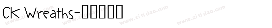 CK Wreaths字体转换
